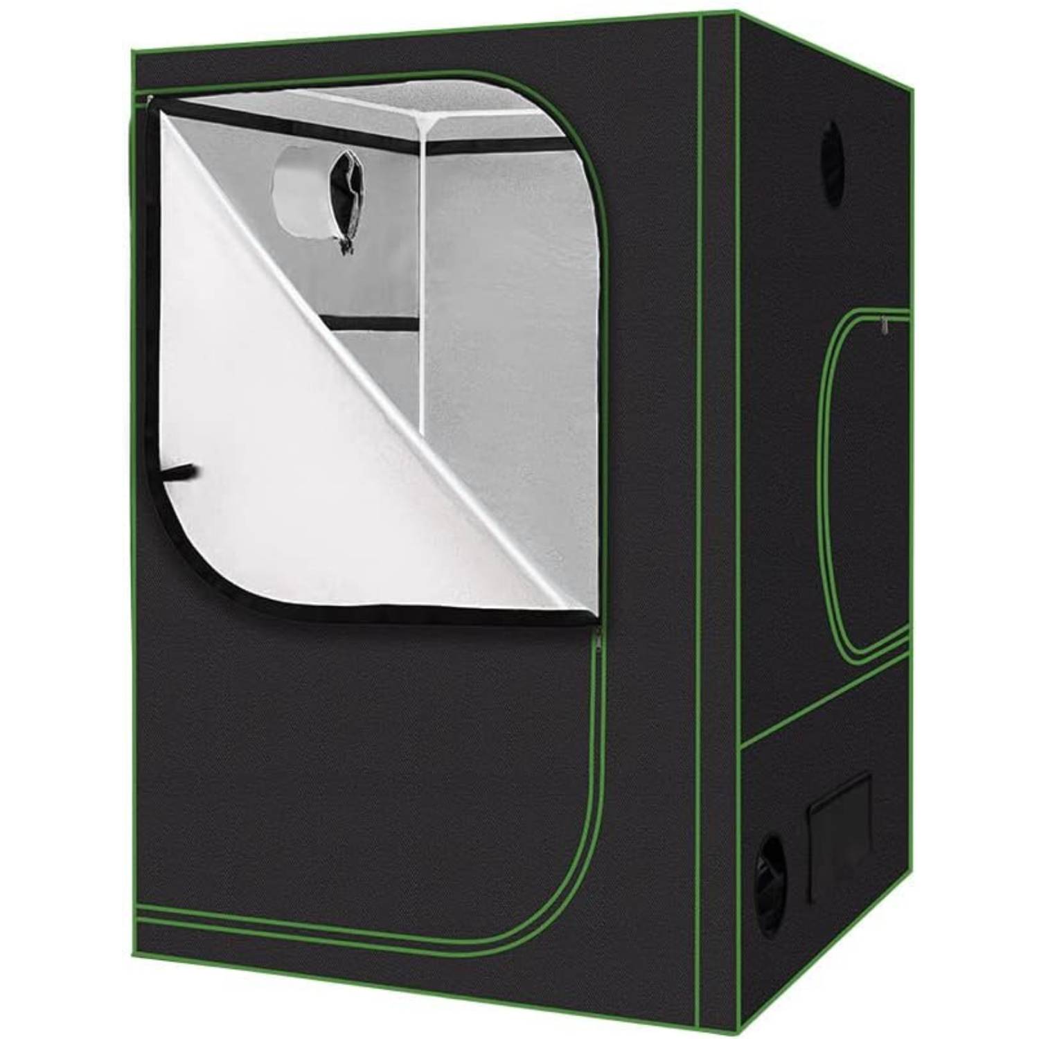 An indoor grow tent with reflective lining