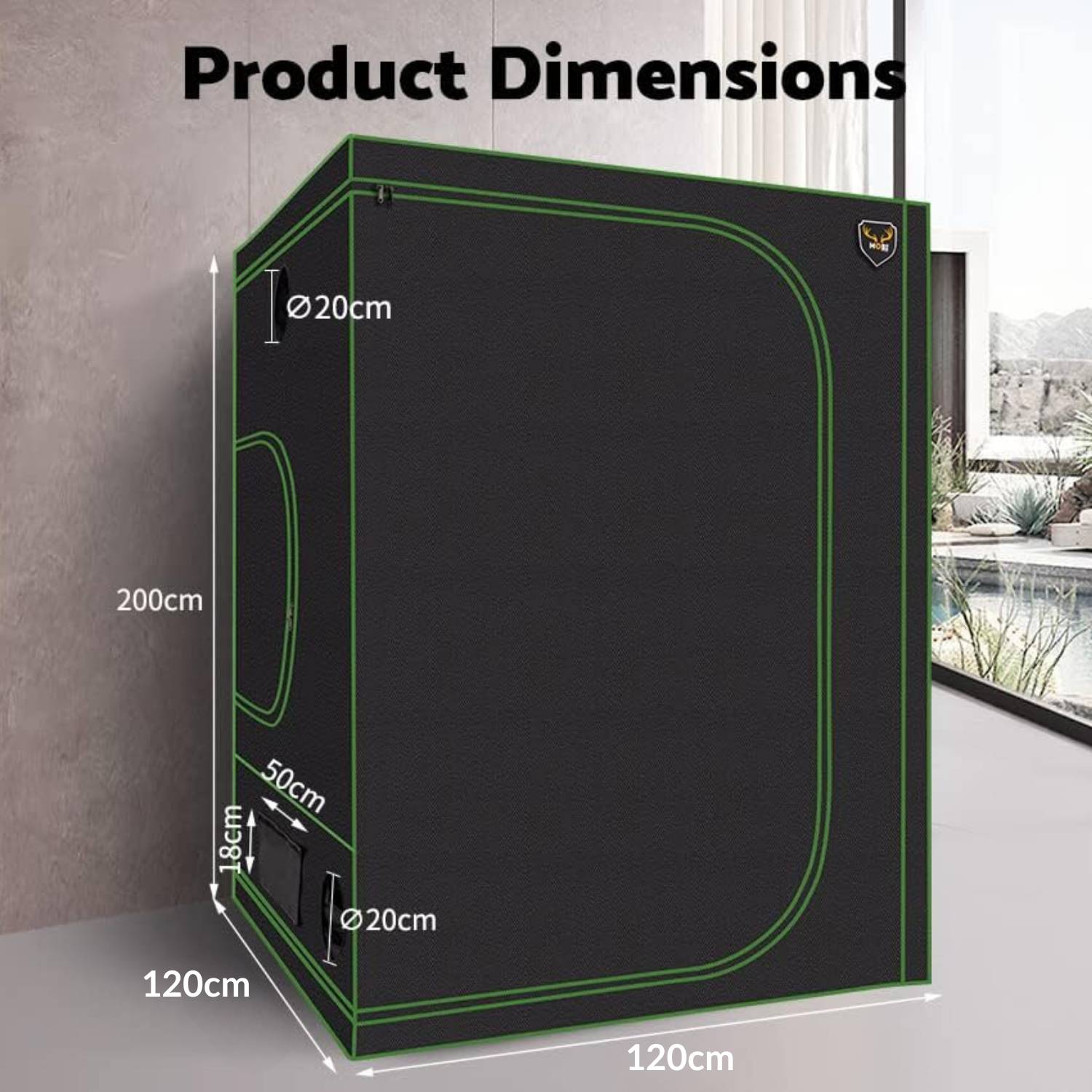 Indoor Grow Tent, 59in: image 11